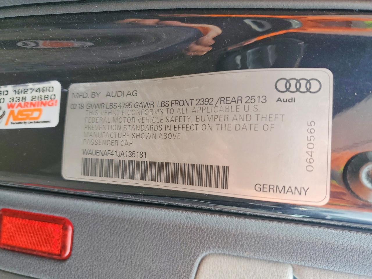 2018 Audi A4 Premium Plus