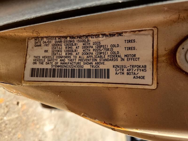 2003 Toyota Tacoma Prerunner