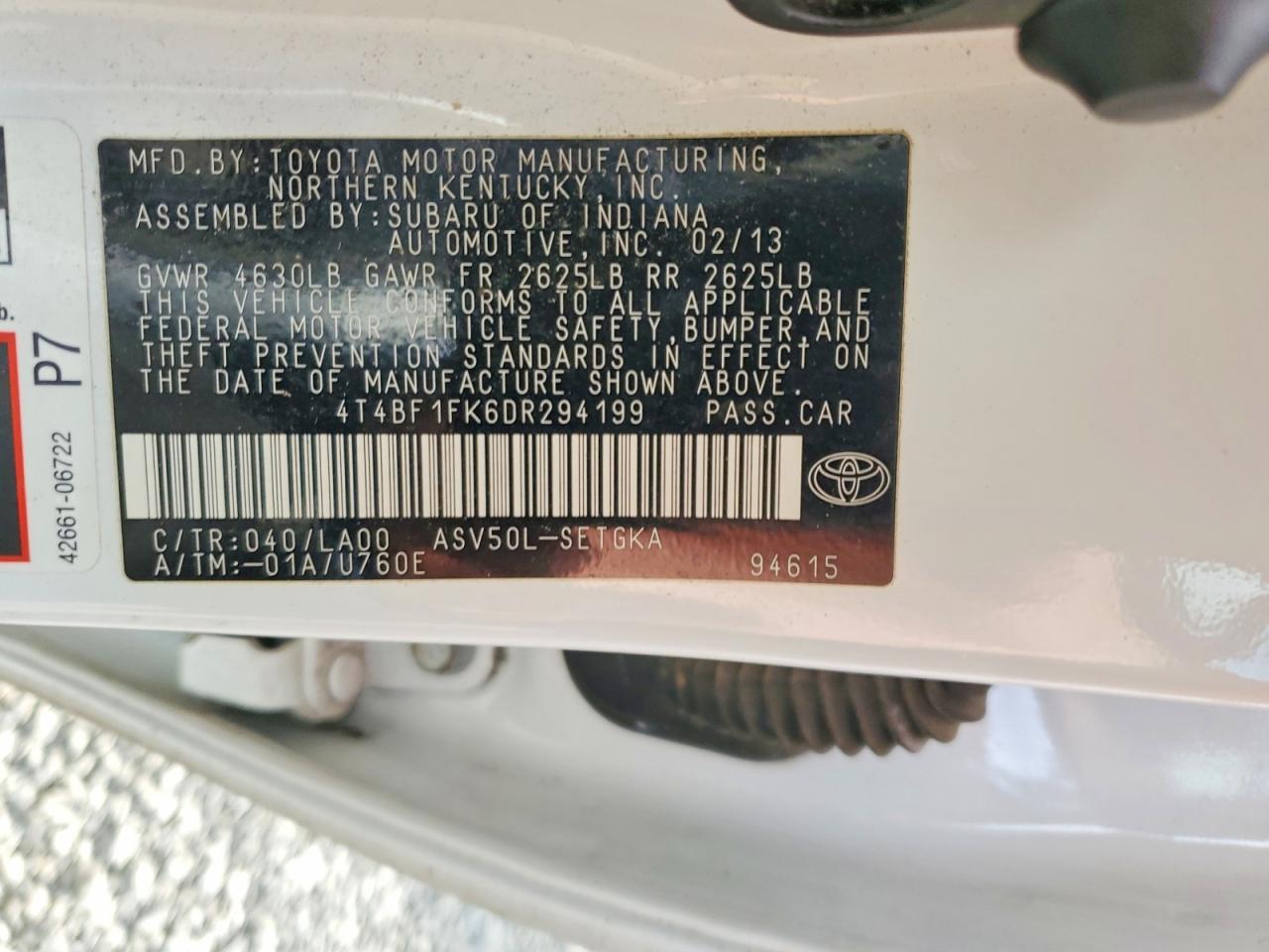 2013 Toyota Camry l