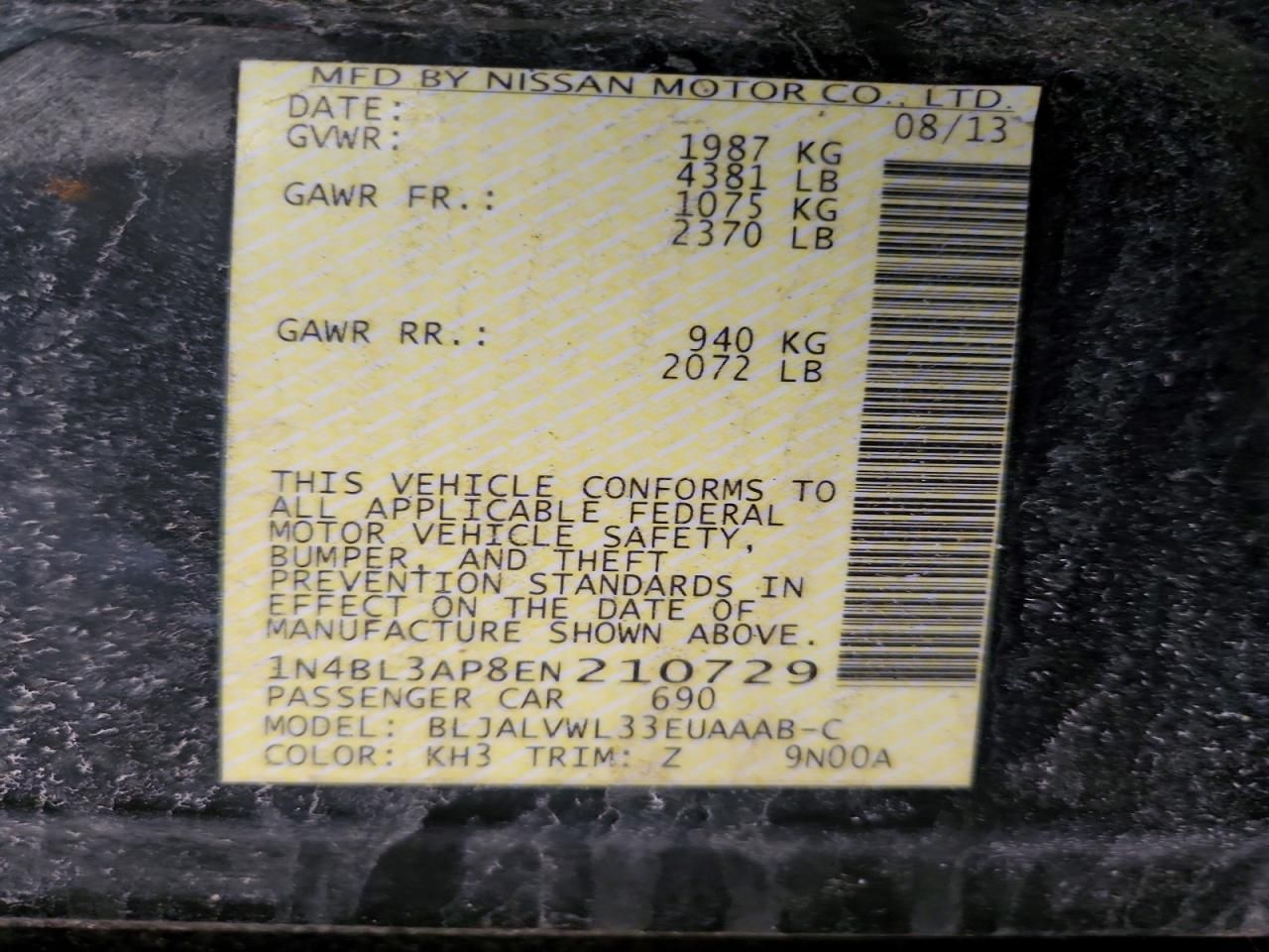 2014 Nissan Altima 3.5s