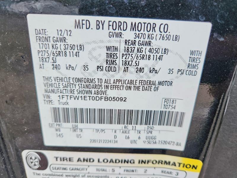 2013 Ford F150 Supercrew