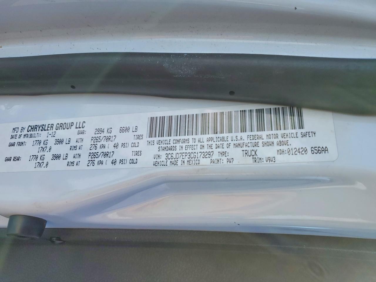 2012 Dodge Ram 1500 slt