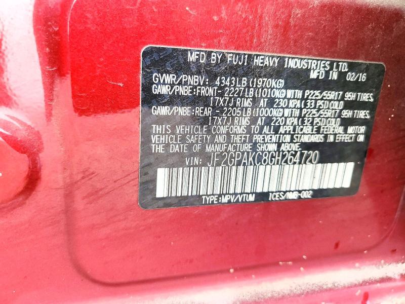 2016 Subaru Crosstrek Limited