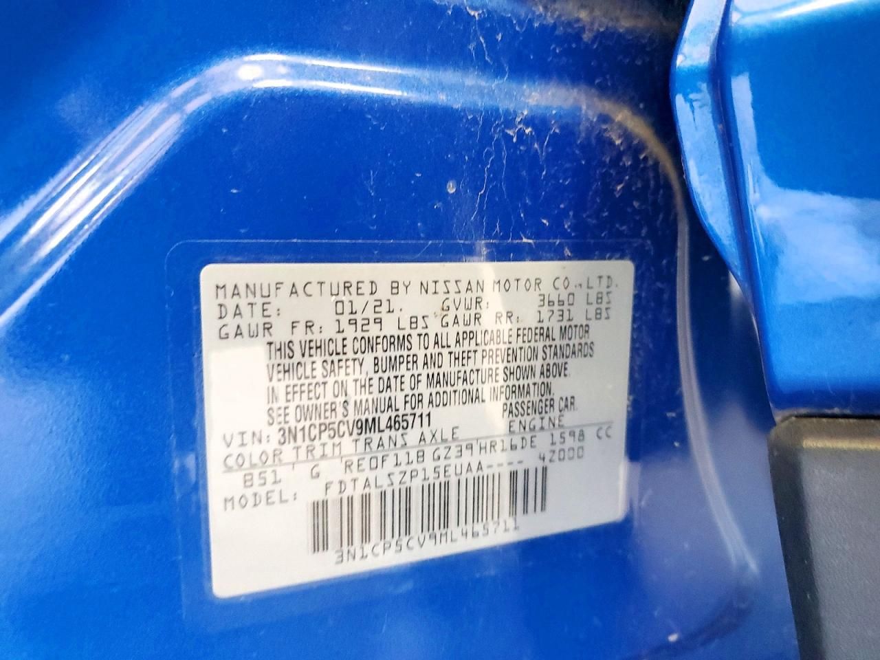 2021 Nissan Kicks sv