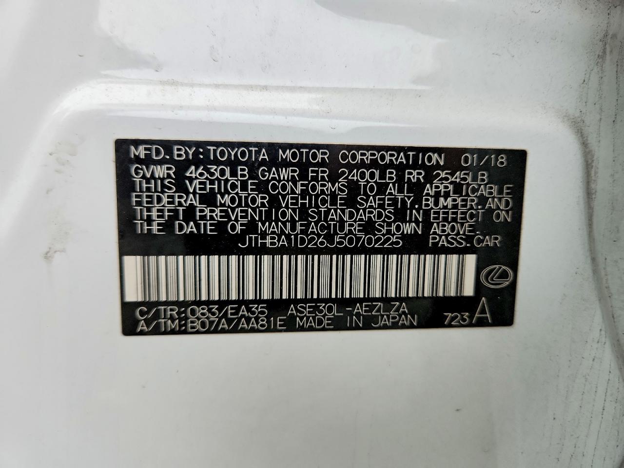 2018 Lexus Is 300