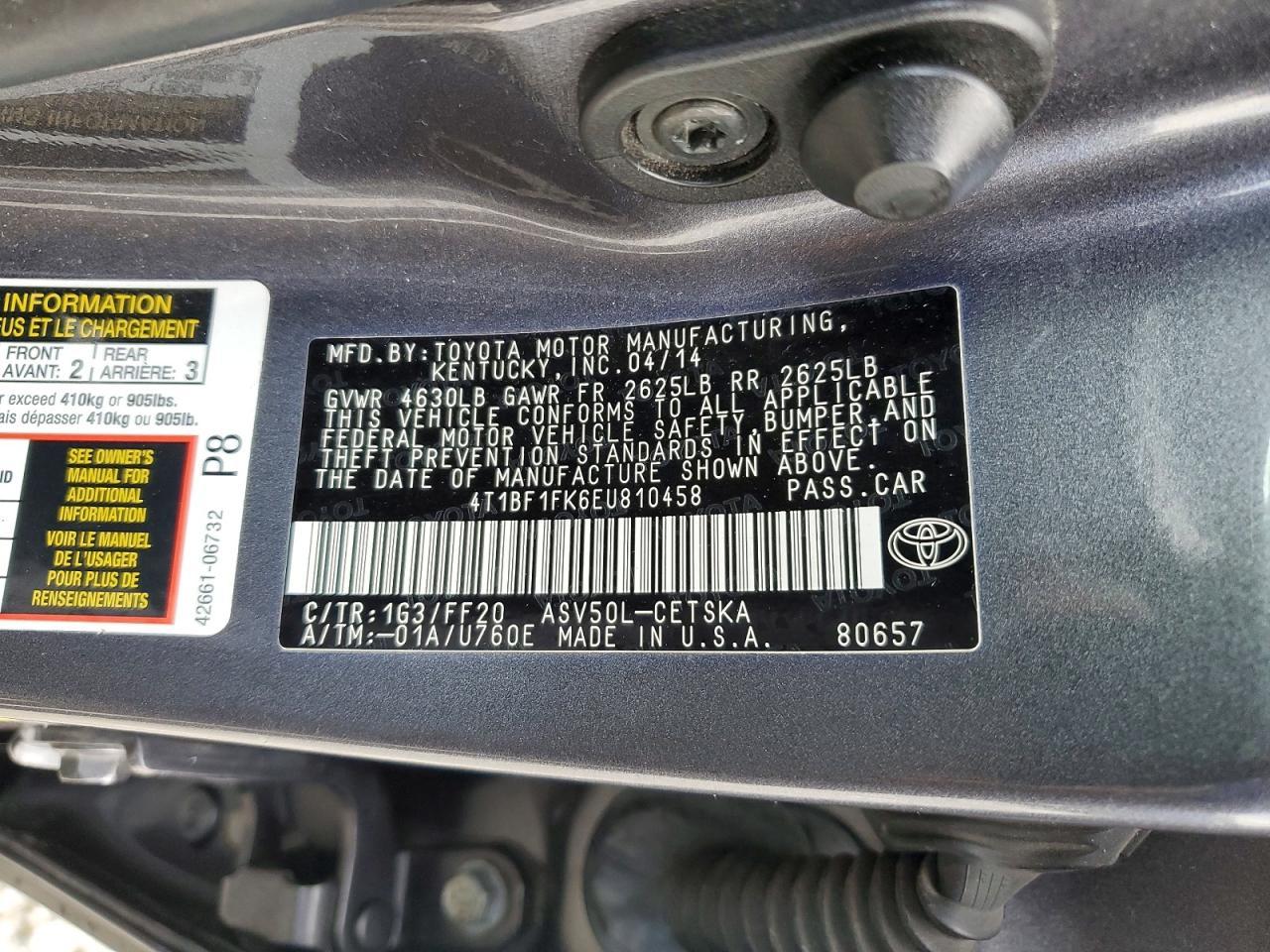 2014 Toyota Camry se Sport