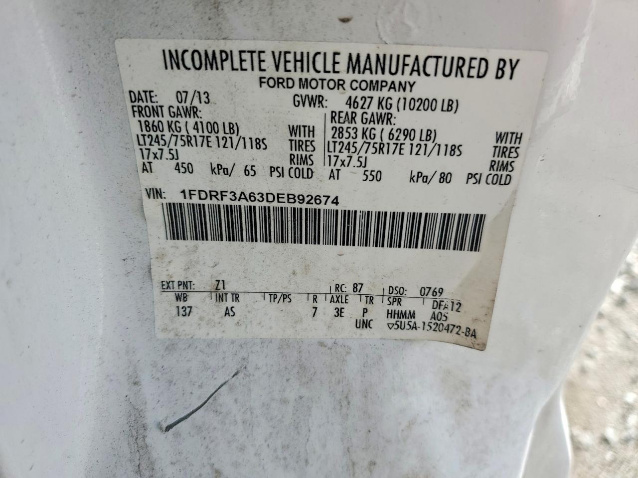 2013 Ford F350 Utility / Service Truck