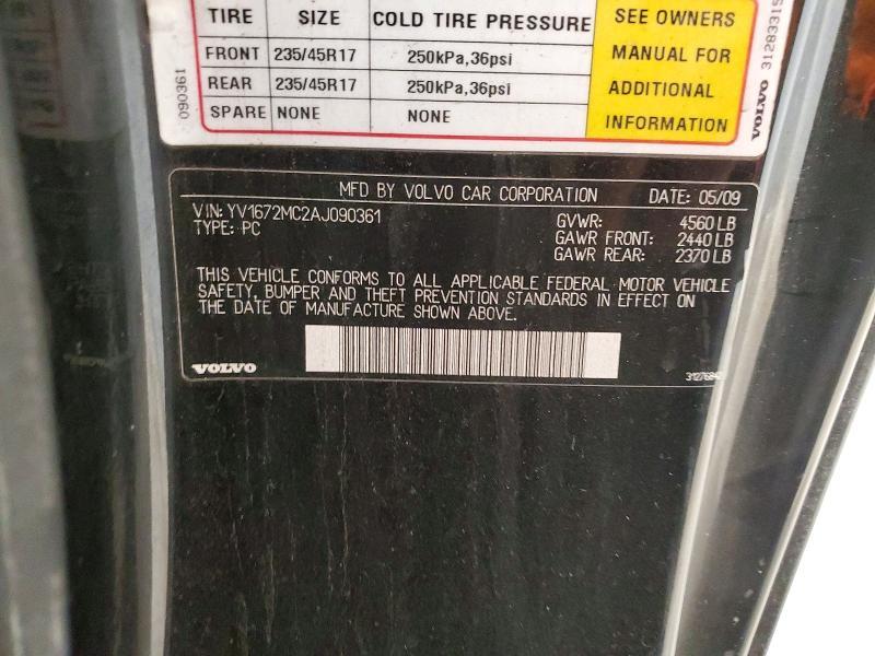 2010 Volvo C70 T5