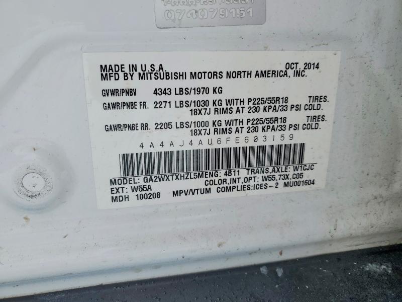 2015 Mitsubishi Rvr gt