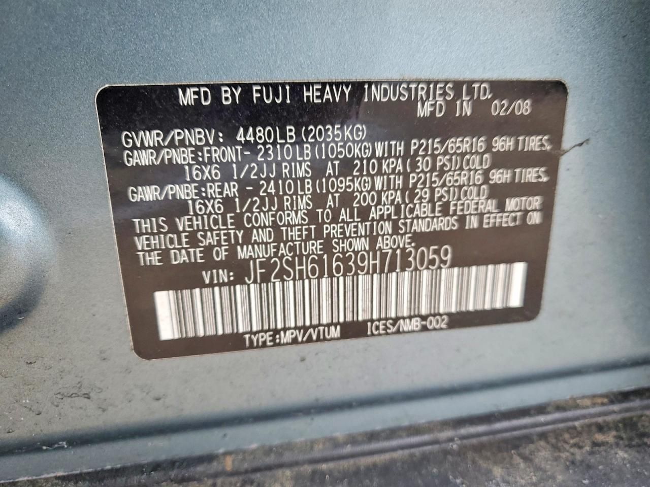 2009 Subaru Forester 2.5x