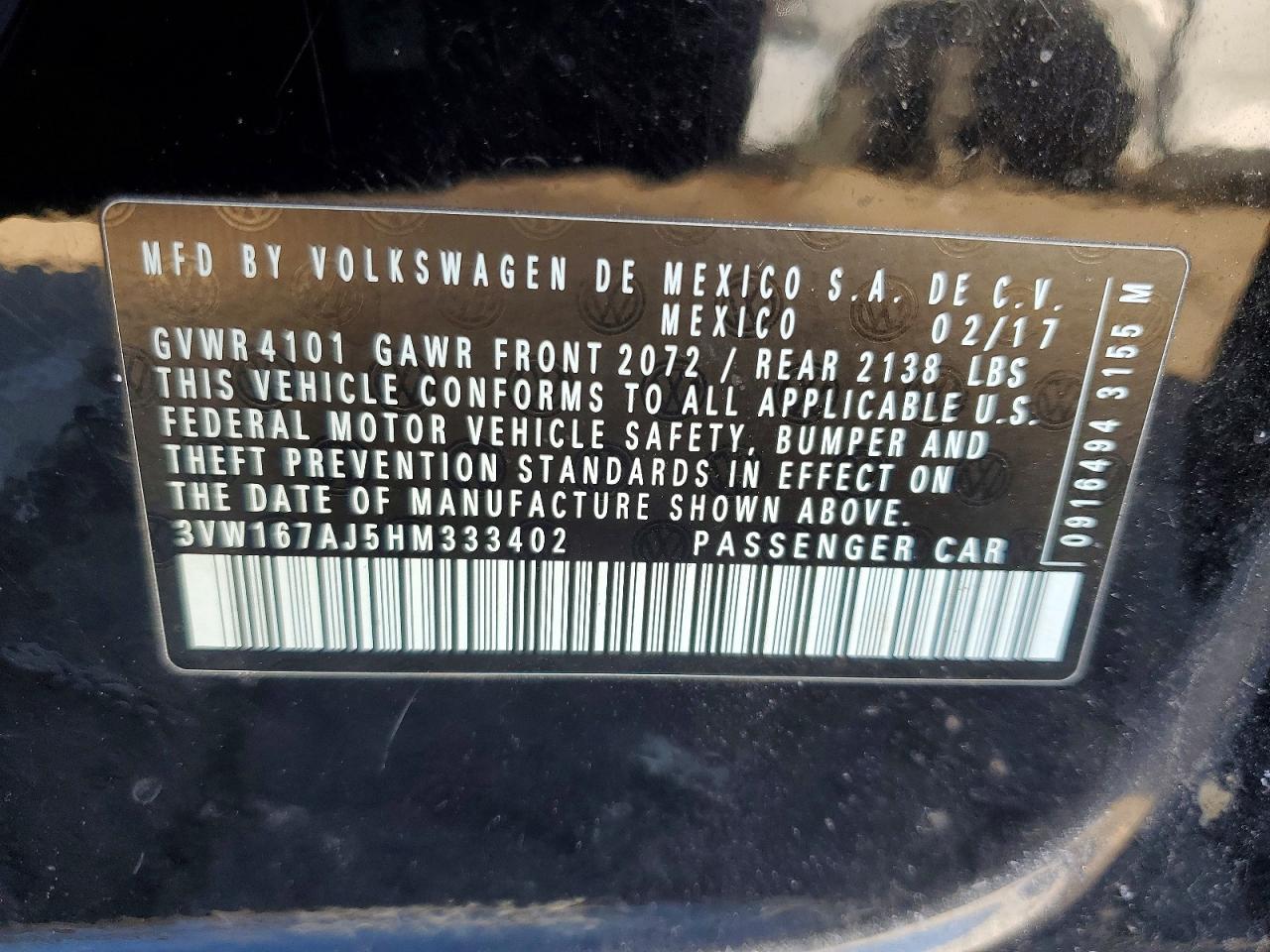 2017 Volkswagen Jetta s