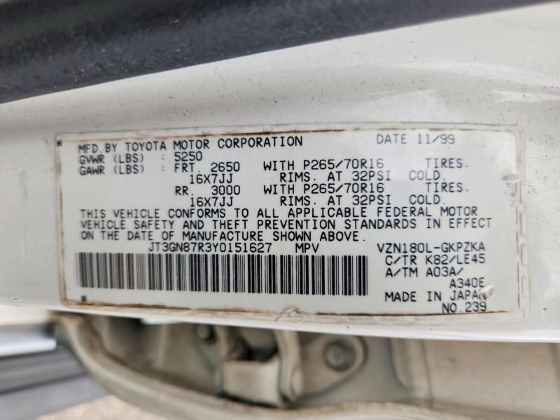 2000 Toyota 4runner Limited