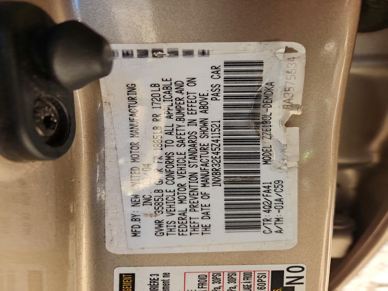 2005 Toyota Corolla ce