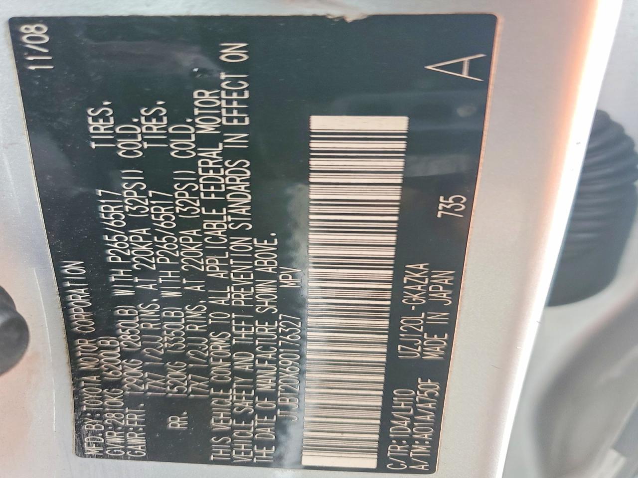 2009 Lexus Gx 470 Base