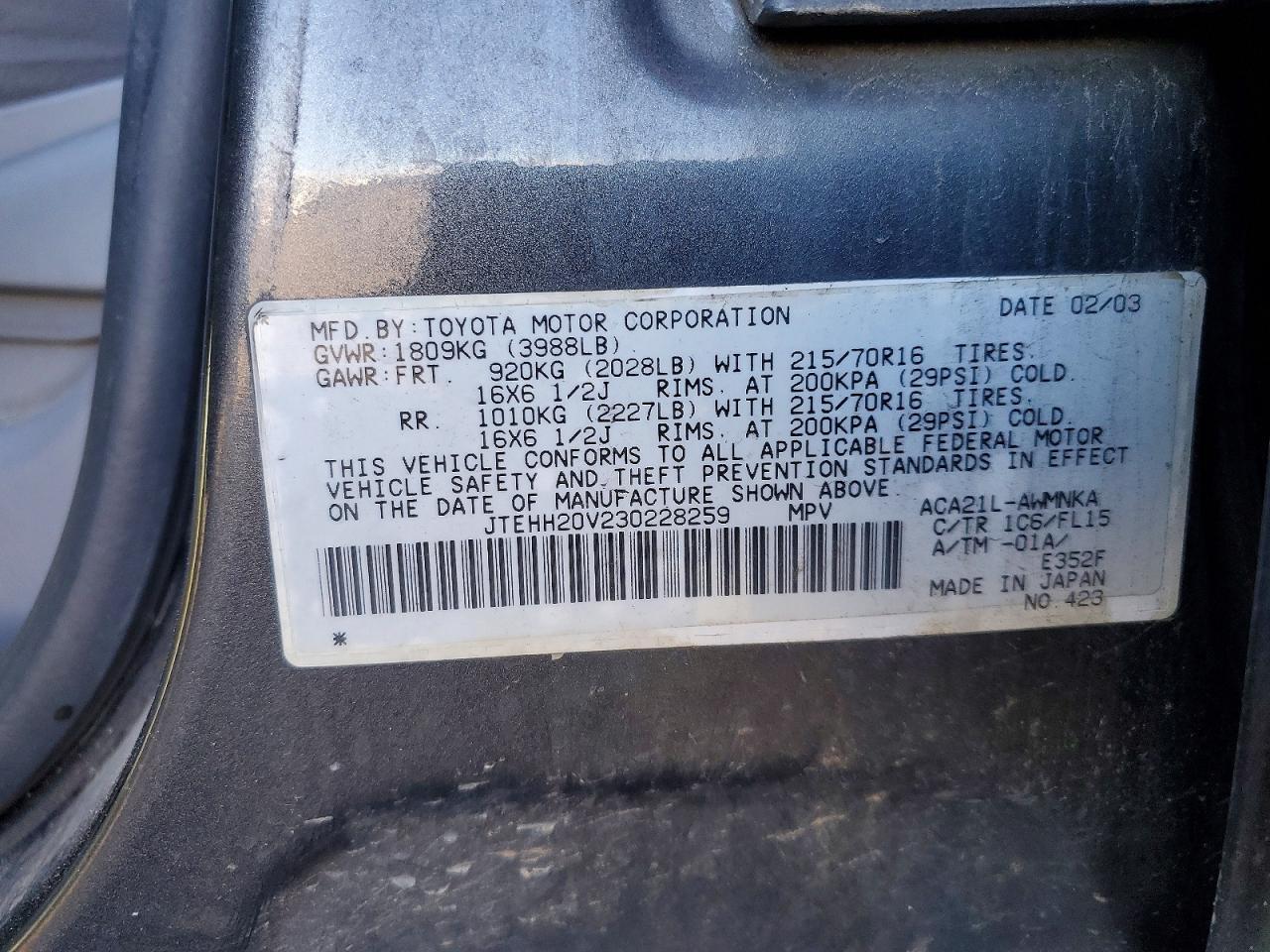2003 Toyota Rav4