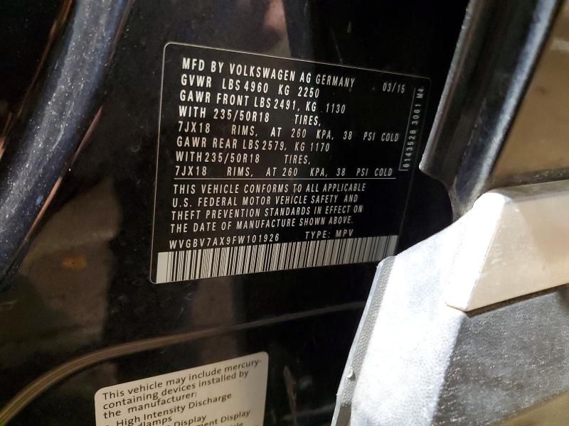 2015 Volkswagen Tiguan s