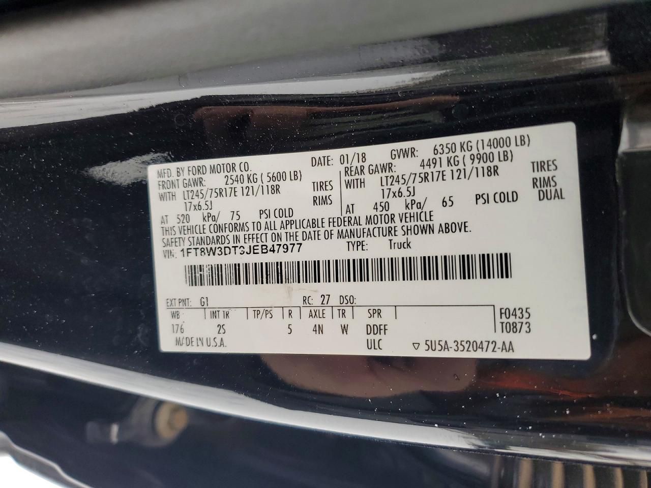 2018 Ford F350 Super Duty