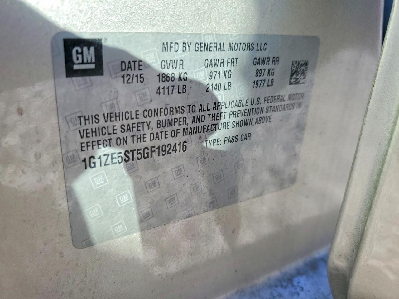 2016 Chevrolet Malibu lt