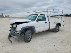 Salvage trucks for sale at New Braunfels, TX auction: 2005 Chevrolet Silverado 2500 Utility / Service Truck