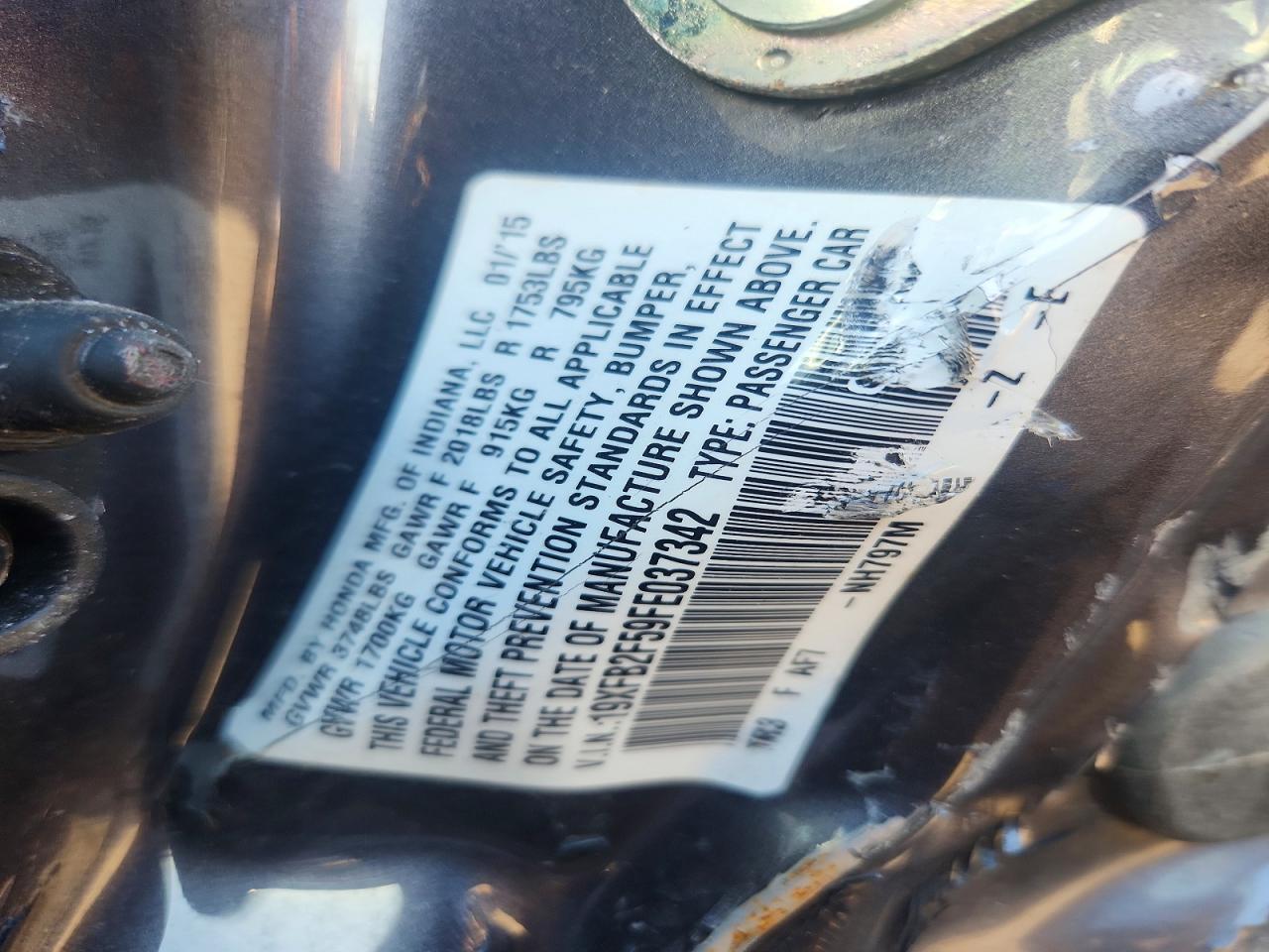 2015 Honda Civic lx