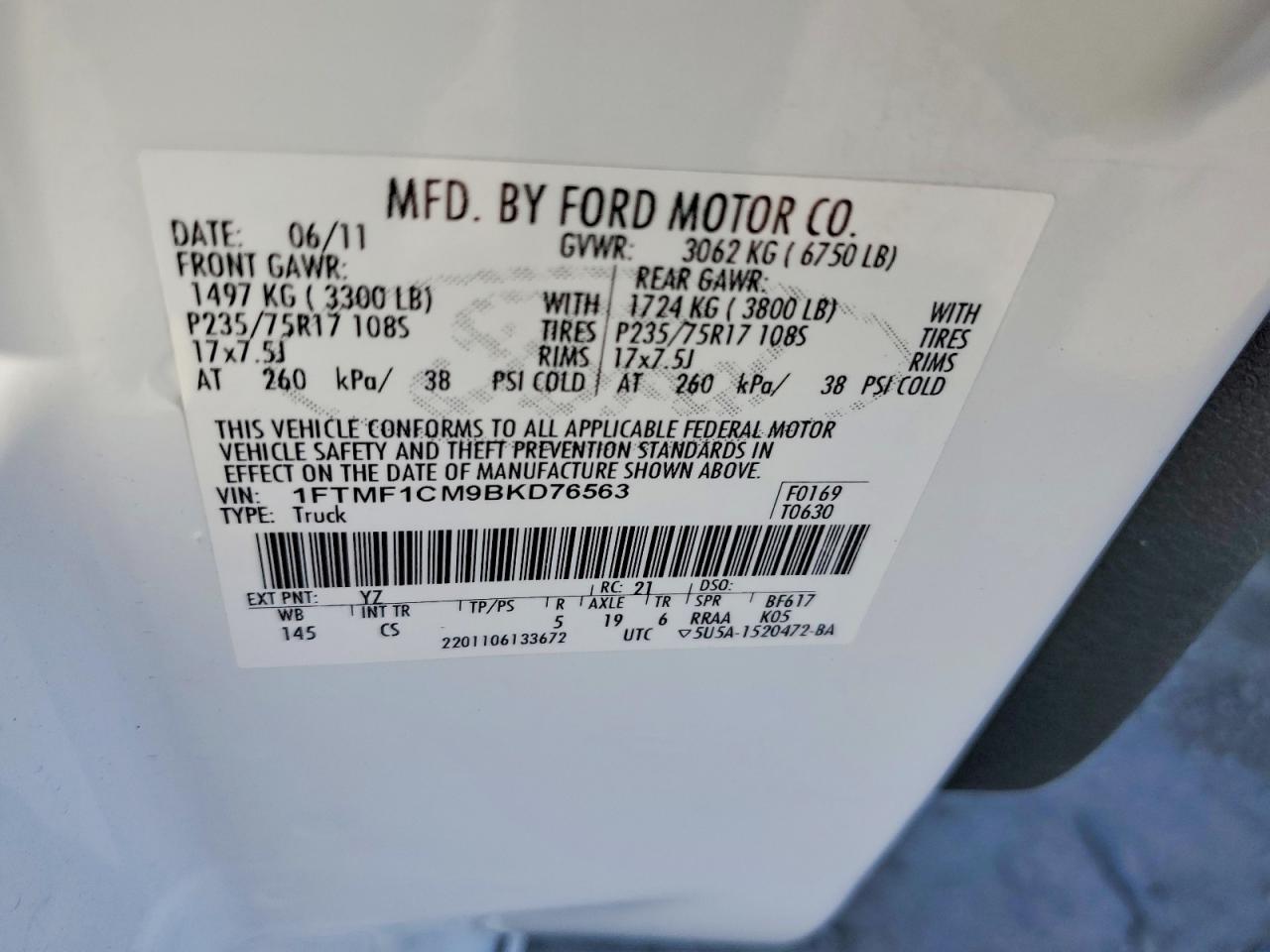 2011 Ford F150