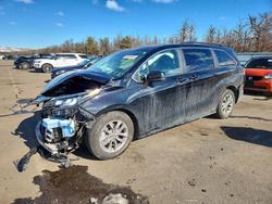 Toyota Sienna salvage cars for sale: 2025 Toyota Sienna le 8-passenger