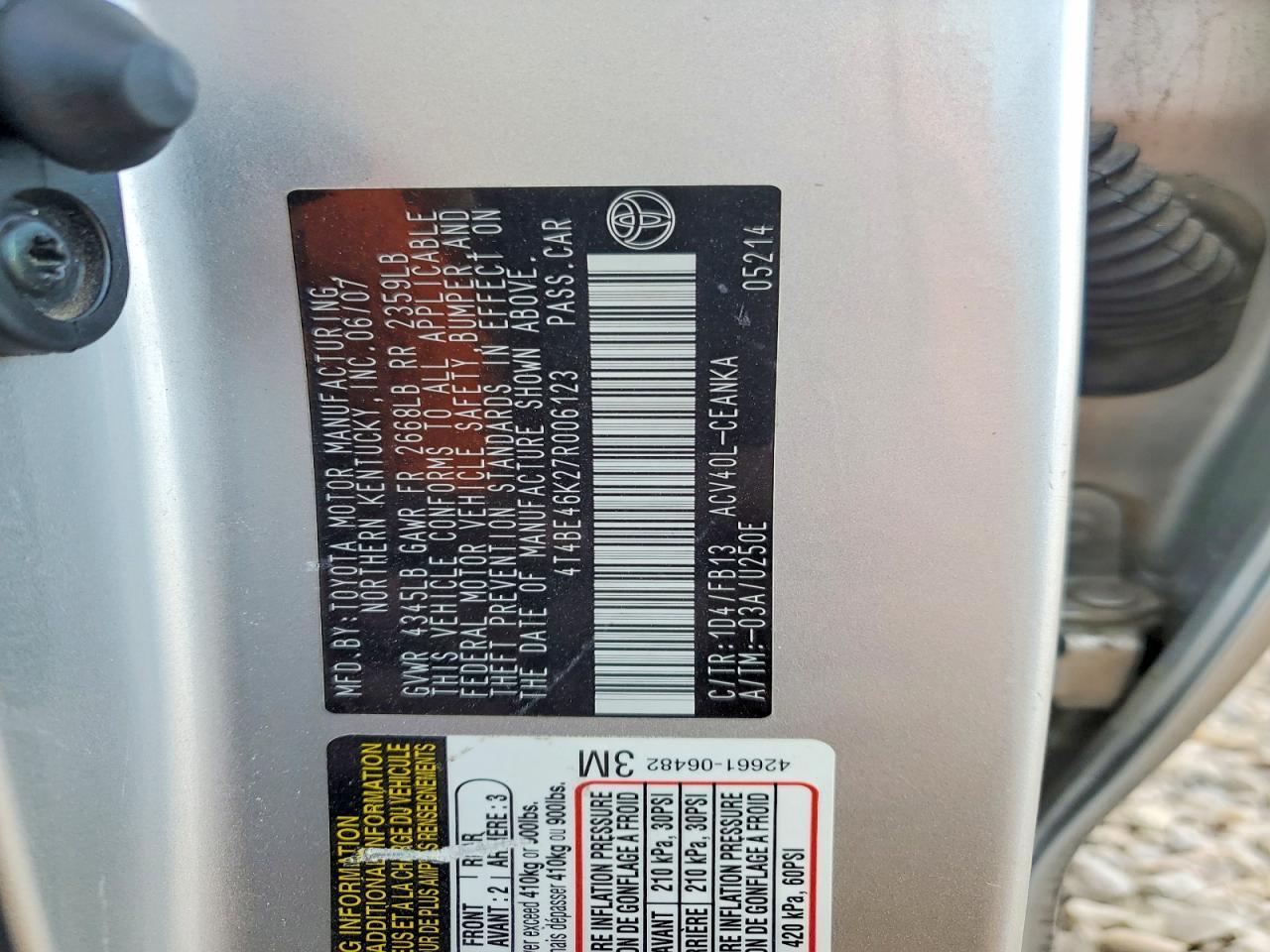 2007 Toyota Camry ce