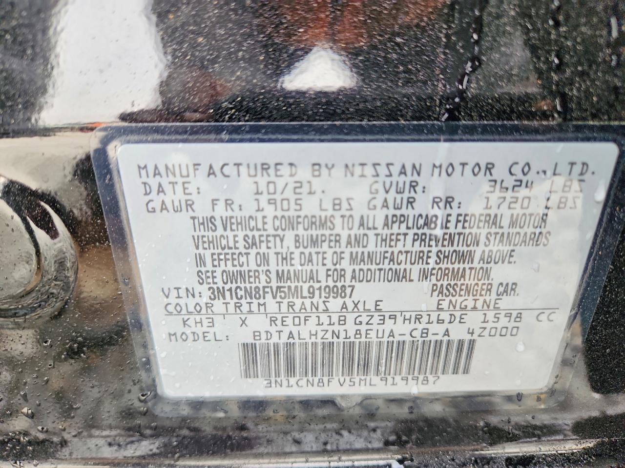 2021 Nissan Versa sr
