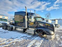Salvage trucks for sale at Mcfarland, WI auction: 2014 Peterbilt 579 Semi Truck