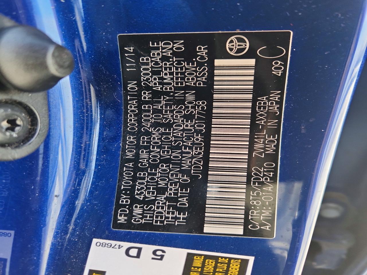 2015 Toyota Prius v