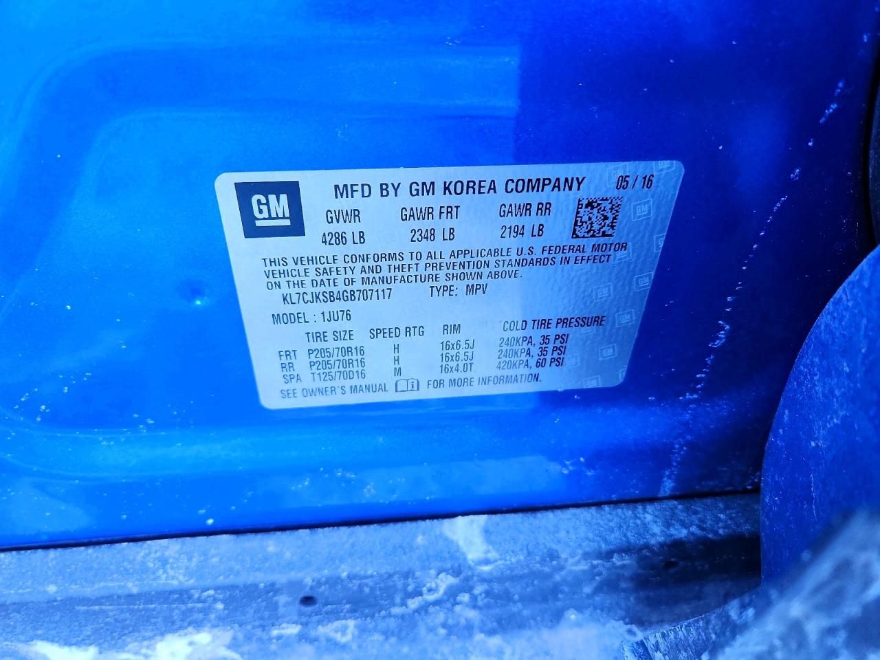 2016 Chevrolet Trax ls