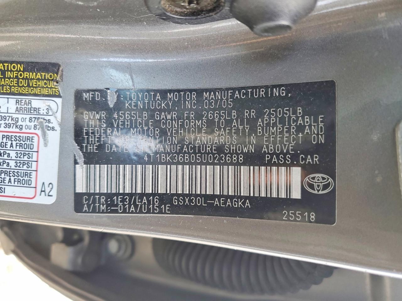 2005 Toyota Avalon xl