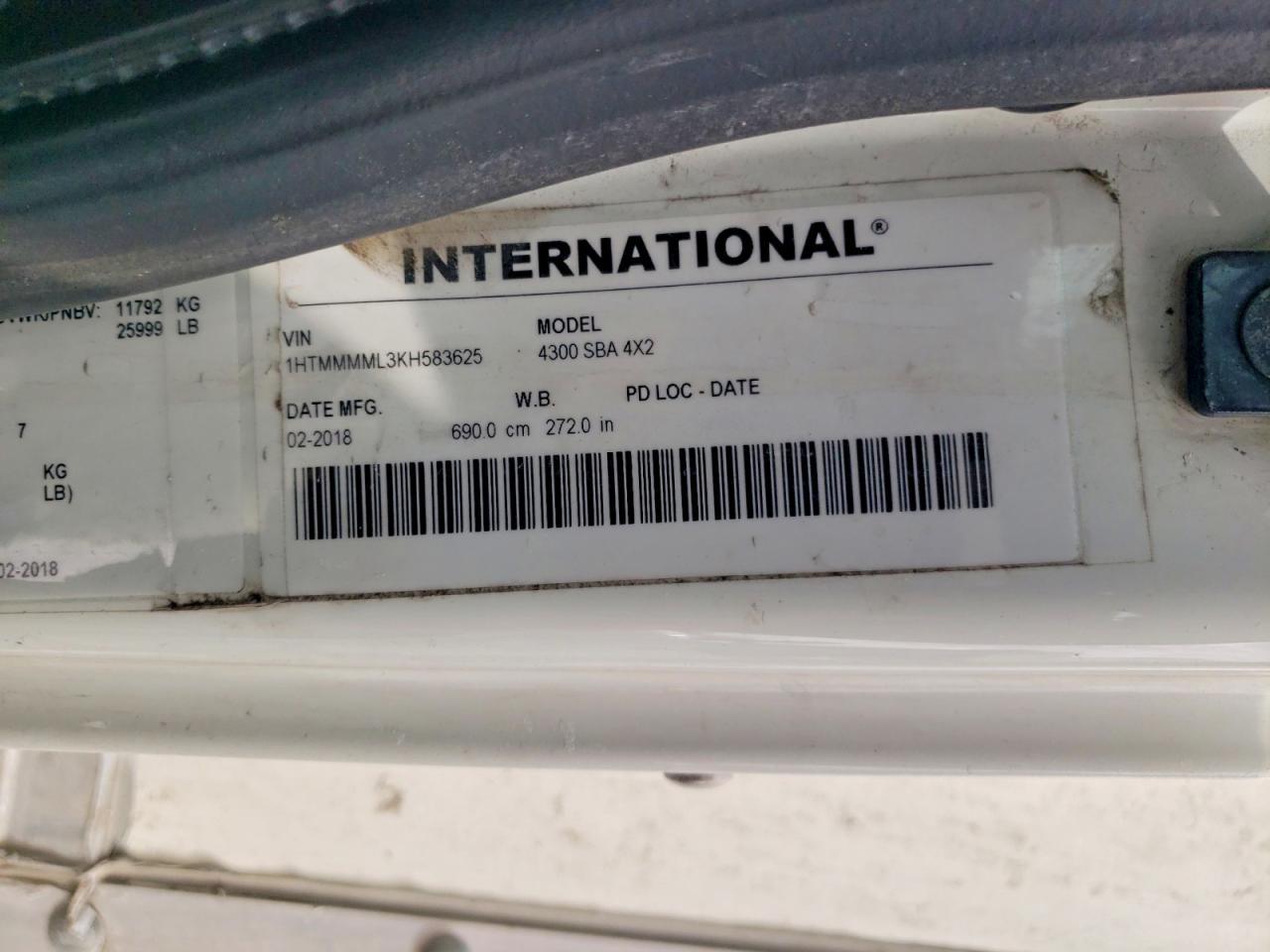2019 International 4000 4300