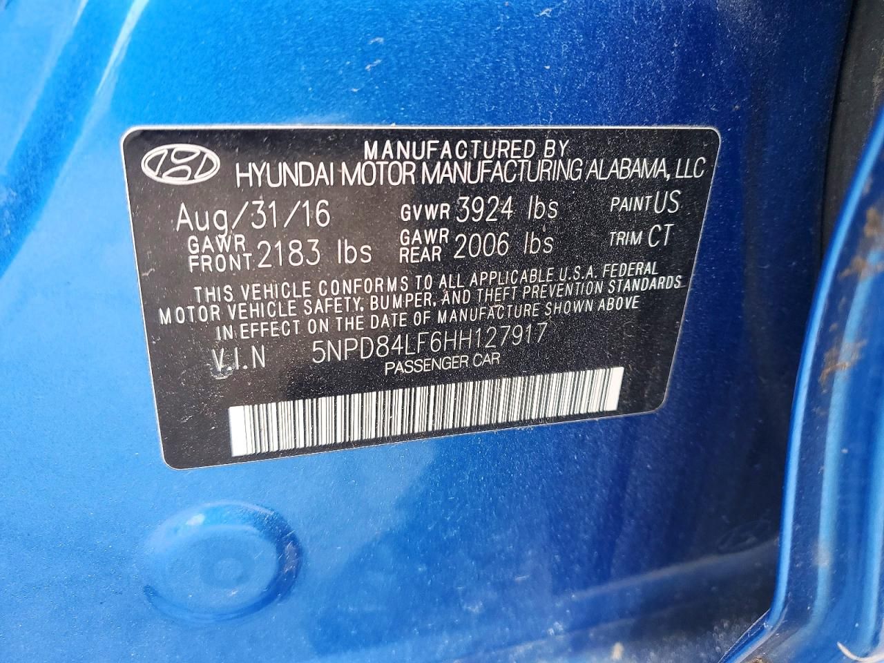 2017 Hyundai Elantra se