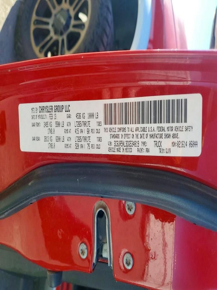 2013 Dodge 2500 Laram-BOX Truck