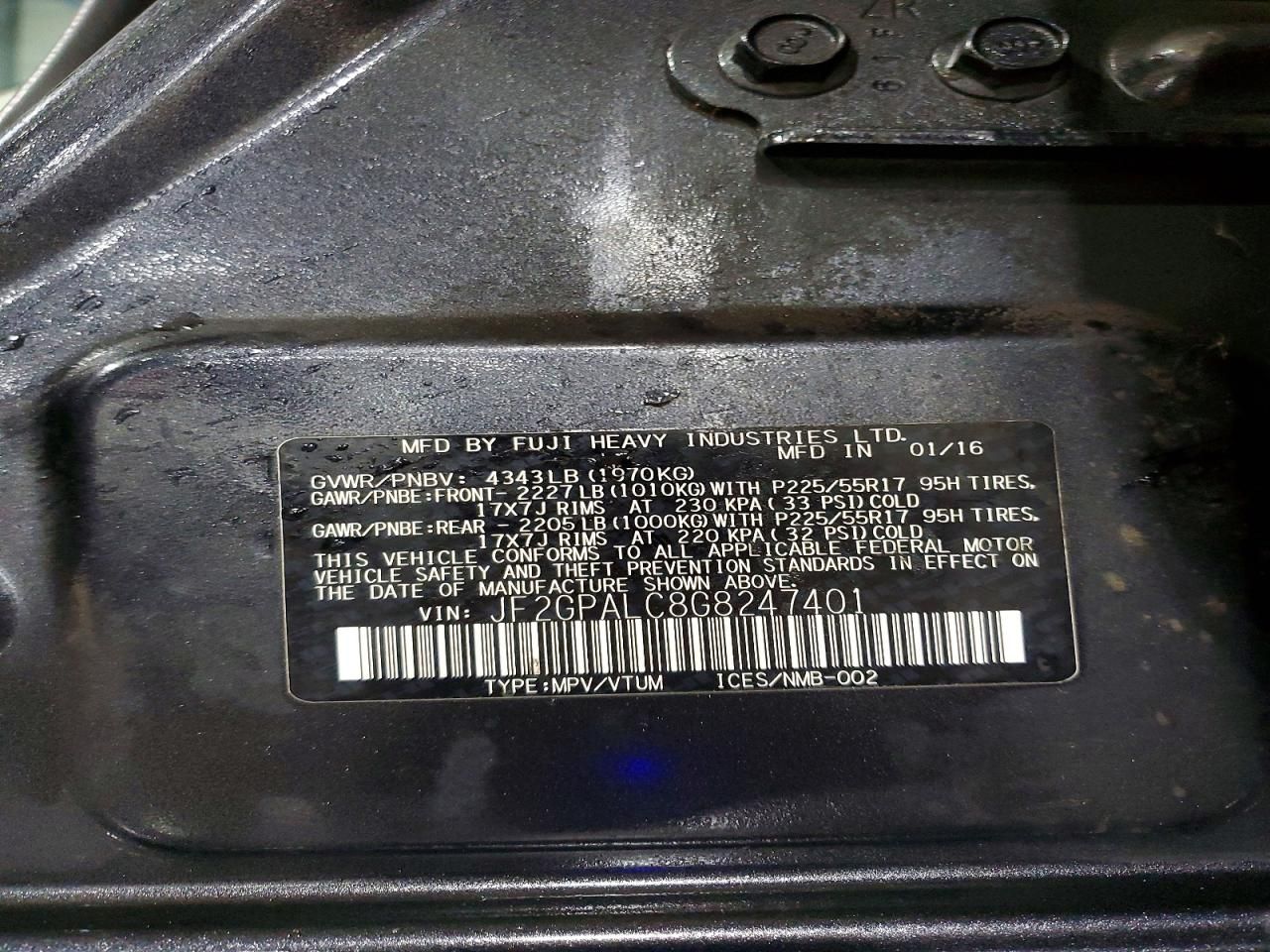 2016 Subaru Crosstrek Limited