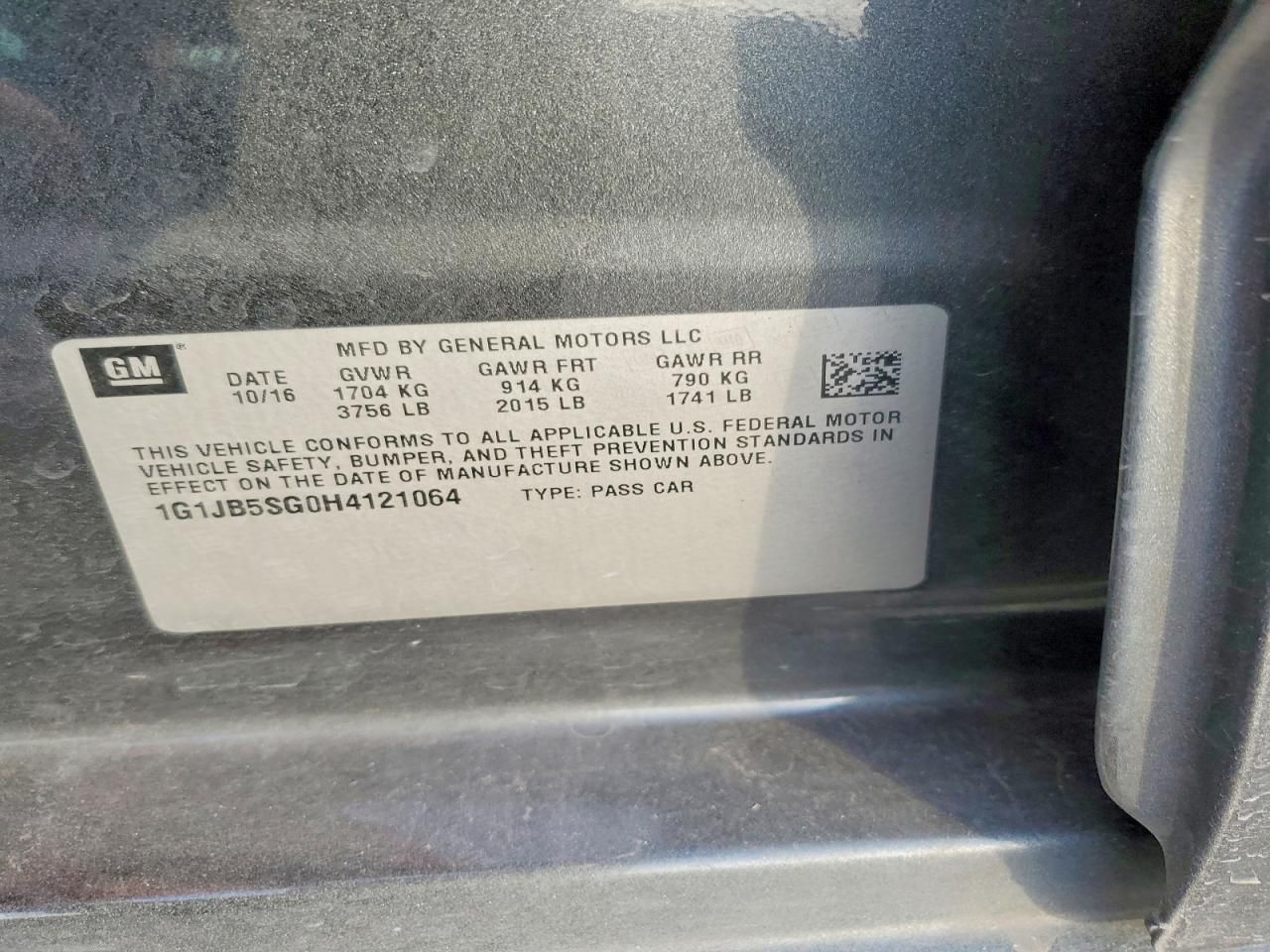 2017 Chevrolet Sonic ls