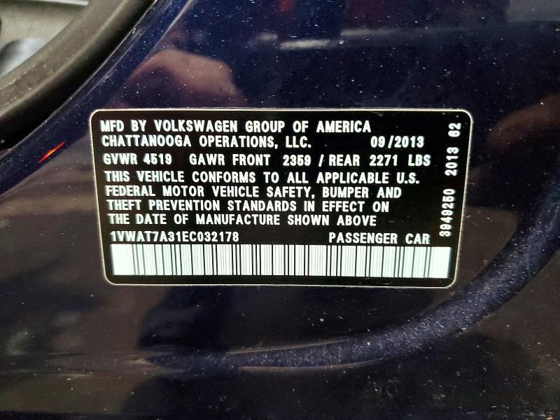2014 Volkswagen Passat s