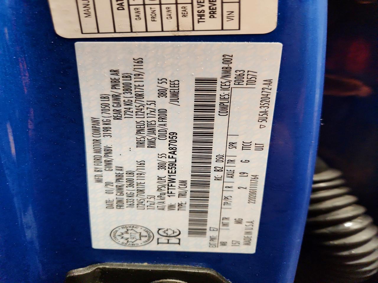 2020 Ford F150 Supercrew