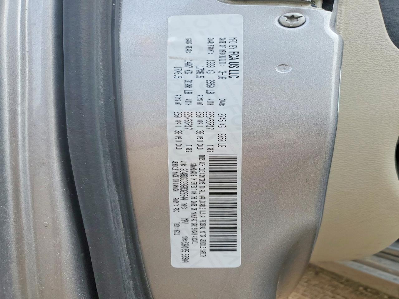 2016 Dodge Grand Caravan sxt