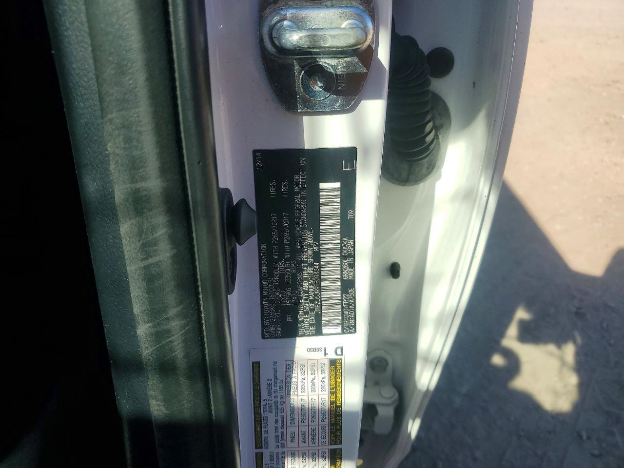 2015 Toyota 4runner SR5