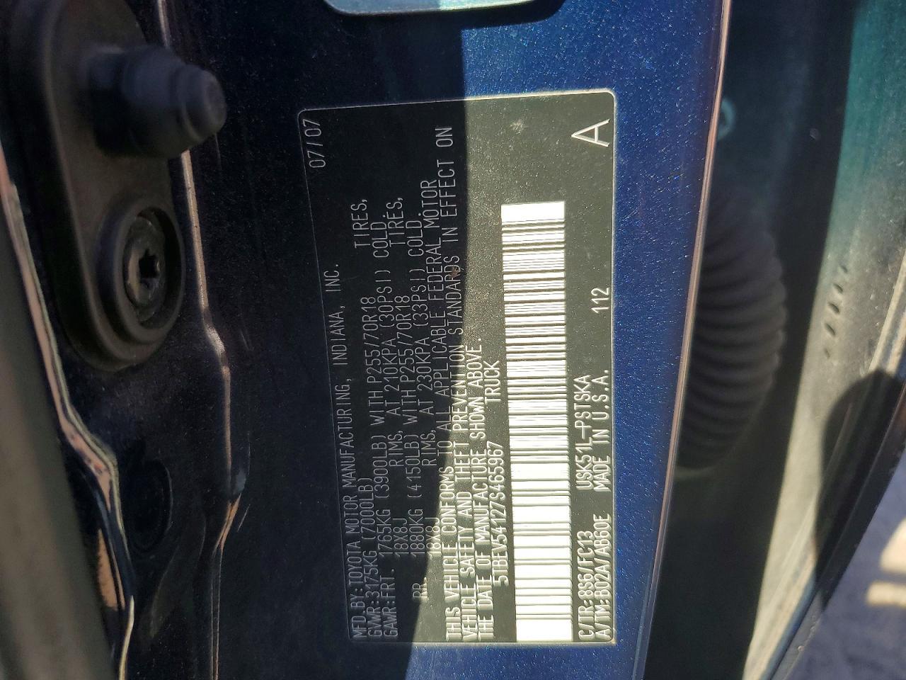 2007 Toyota Tundra Crewmax SR5
