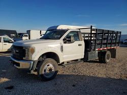 Salvage trucks for sale at Wilmer, TX auction: 2018 Ford F550 Super Duty Flatbed Truck