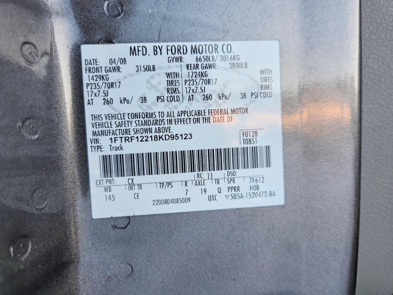 2008 Ford F150