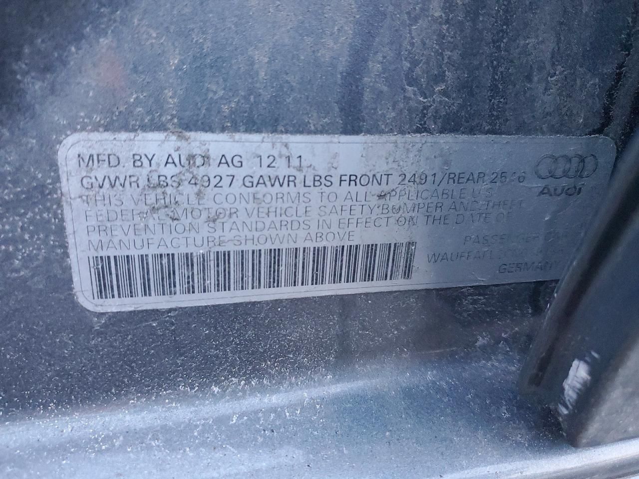 2012 Audi A4 Premium Plus