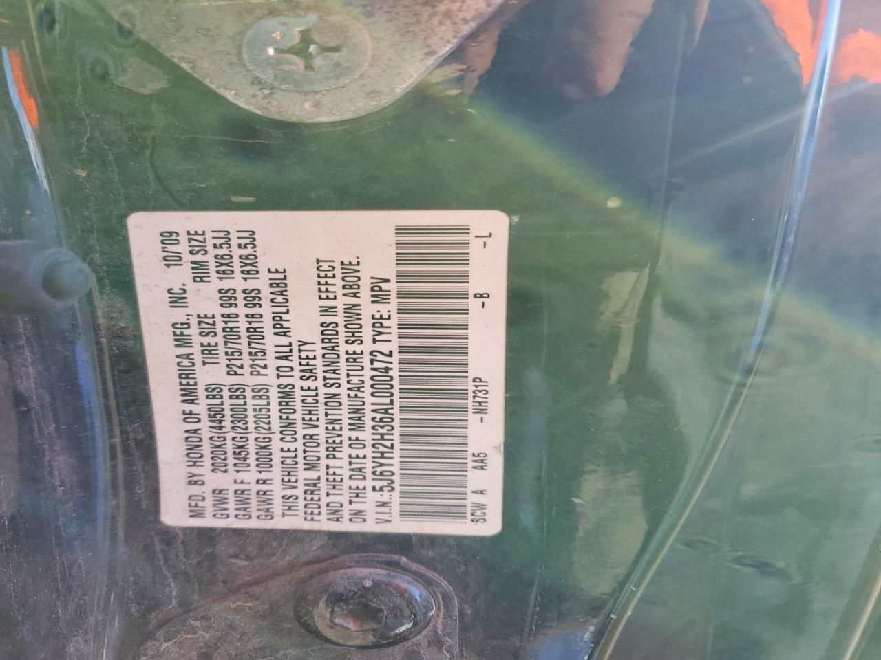 2010 Honda Element lx