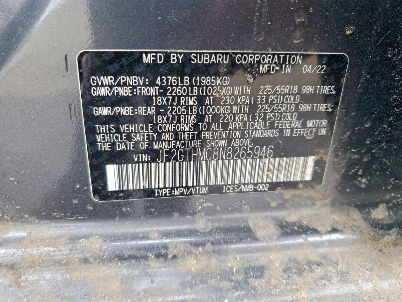 2022 Subaru Crosstrek Limited