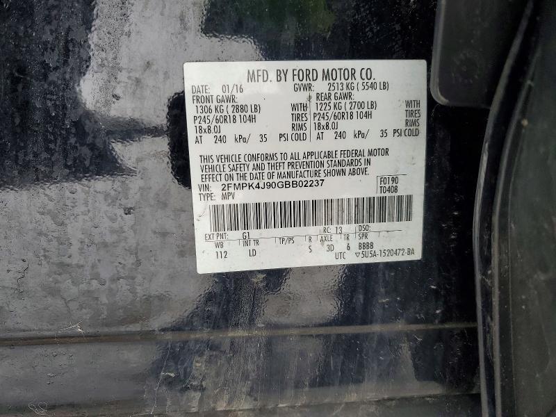 2016 Ford Edge sel