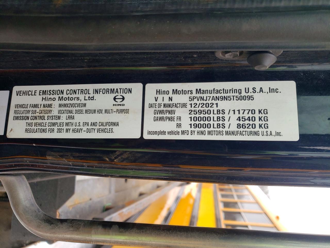 2022 Hino L6 Rollback TOW Truck