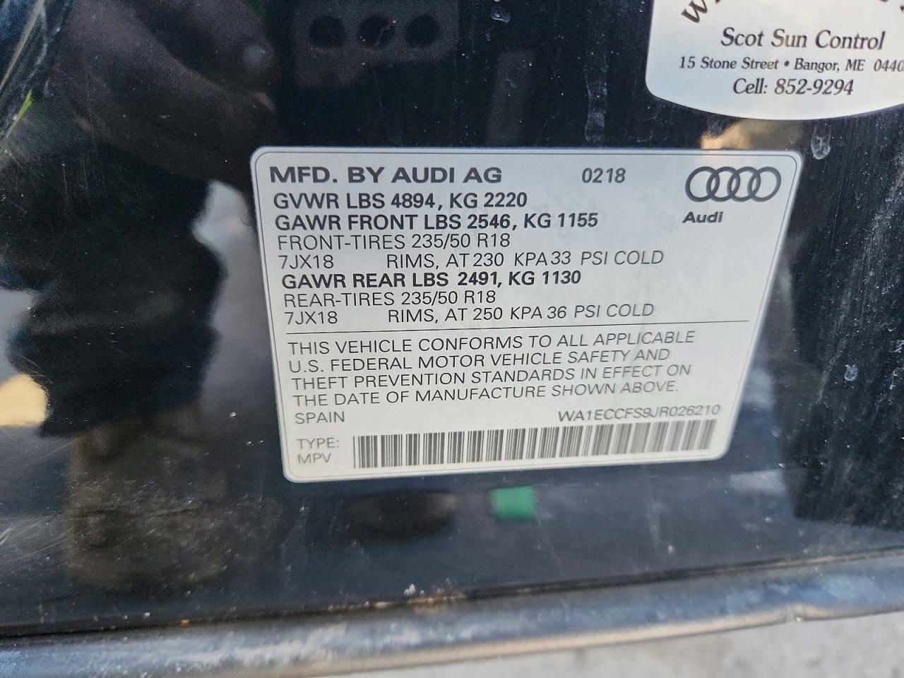 2018 Audi Q3 Premium